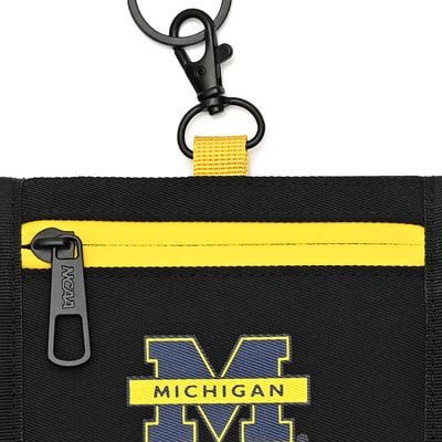 NCAA密西根大學Michigan頸掛零錢包-黑6