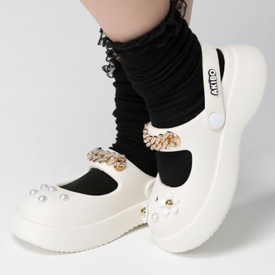 AKIBO貴氣珍珠款洞洞鞋扣 (十一件組)5