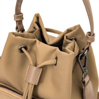 NCAA北卡羅來納大學UNC經典Logo水桶包-卡其8