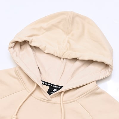 KANGOL袋鼠連帽洋裝-米白7