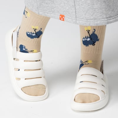 Angelia&Pets兩穿拖鞋-牛奶白(女款、雲朵感、輕量、兩穿、防水)4