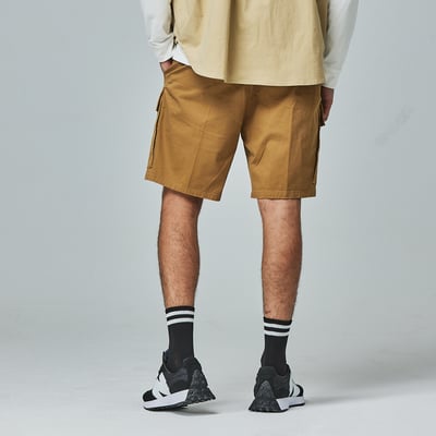 KANGOL袋鼠工裝多口袋短褲-卡其4