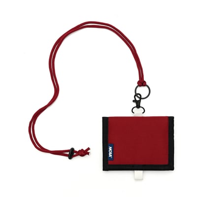 NCAA哈佛大學Harvard頸掛零錢包-紅5