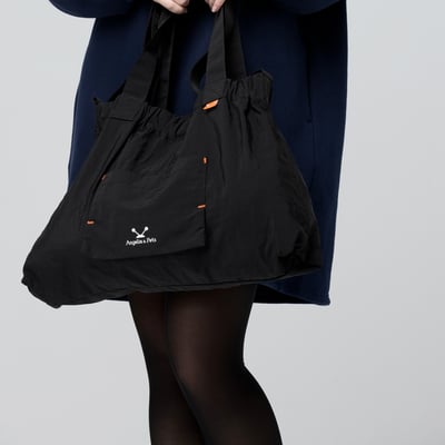 Angelia&Pets輕防撥水水餃包-黑3