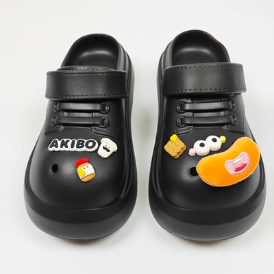 AKIBO微笑晨光款洞洞鞋扣 (五件組)