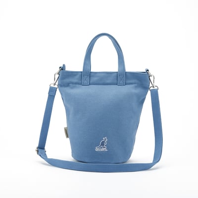 KANGOL帆布側背包-藍6