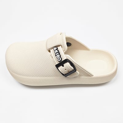 【買1送1】AKIBO潮流耐走勃肯鞋-牛奶白(中性款、輕量、耐走、防水) / 內附AKIBO品牌鞋扣1個。現在買再送鞋扣組(不挑款)14