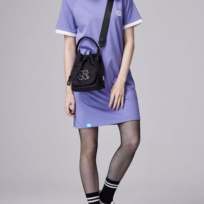 NCAA北卡羅來納大學UNC經典Logo水桶包-黑2