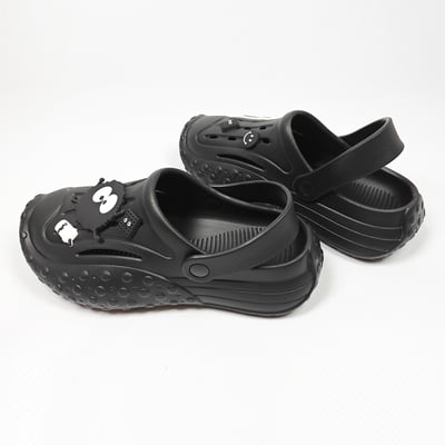 【買1送1】AKIBO戶外機能洞洞鞋-經典黑(中性款、寬楦、雲朵感、輕量、兩穿、防水) / 內附AKIBO品牌鞋扣1個。現在買再送鞋扣組(不挑款)6