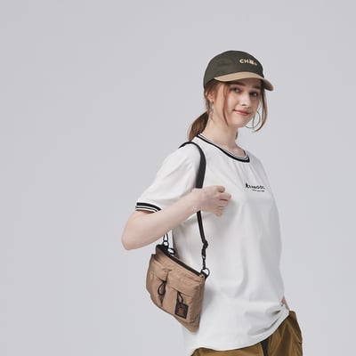 NCAA哈佛大學Harvard織標扁側背包-卡4