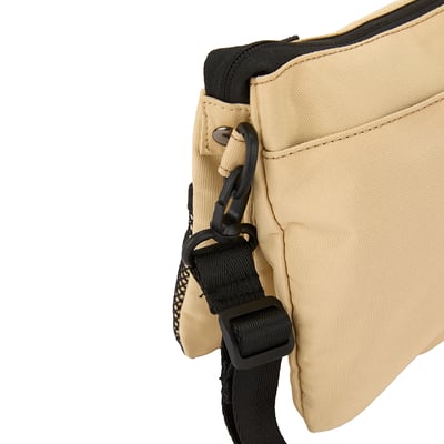 KANGOL多夾層小側包-卡其5