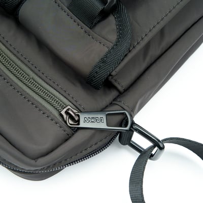 NCAA哈佛大學Harvard工裝雙口袋側背包-黑7