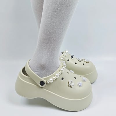 AKIBO花心珍珠款洞洞鞋扣 (十件組)