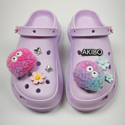 AKIBO夢幻花園款洞洞鞋扣 (九件組)3