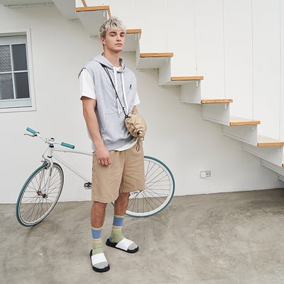 KANGOL水洗尼龍雲朵包-卡5