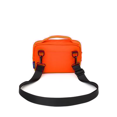 KANGOL袋鼠多彩小側包-橘3