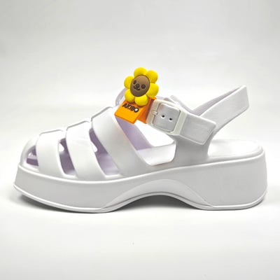 AKIBO輕量羅馬鞋-牛奶白(女款、雲朵感、輕量、兩穿、防水)  / 內附AKIBO品牌綁帶一組13