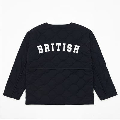 KANGOL袋鼠水波紋鋪棉外套-深藍8