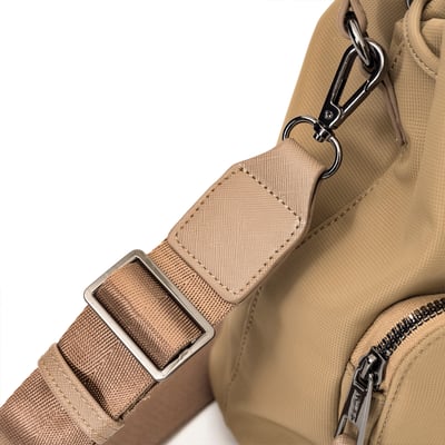 NCAA北卡羅來納大學UNC經典Logo水桶包-卡其10