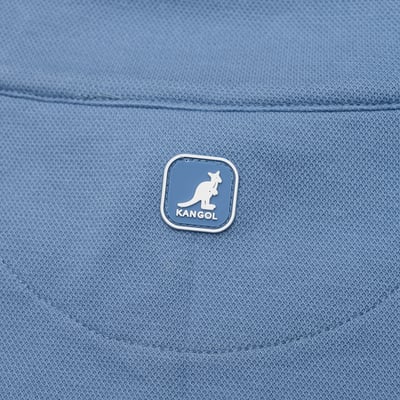 KANGOL袋鼠女款立領短外套-灰藍10