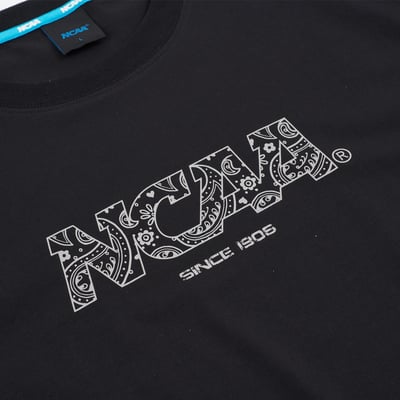 NCAA基本涼感變形蟲棉T-黑7