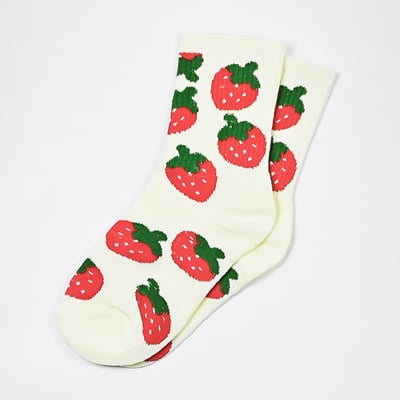 AKIBO粉漾甜心樂園中筒襪(三件組)-女款