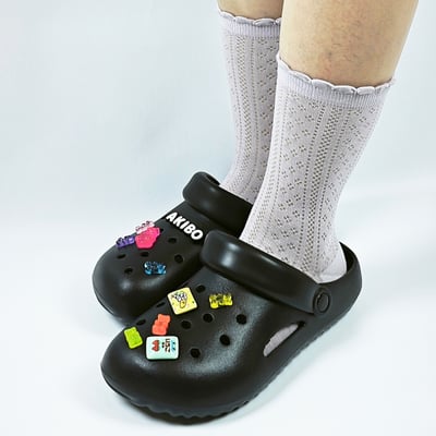 AKIBO繽紛糖果款洞洞鞋扣(九件組)7