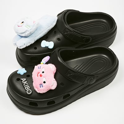 AKIBO貓咪派對款洞洞鞋扣(五件組)