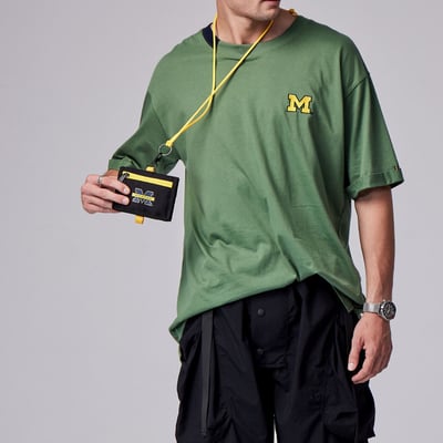 NCAA密西根大學Michigan頸掛零錢包-黑2