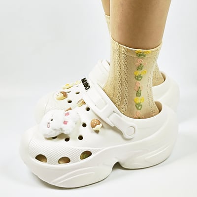 AKIBO小兔棒棒糖款洞洞鞋扣(七件組)