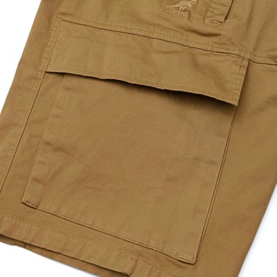 KANGOL袋鼠工裝多口袋短褲-卡其9