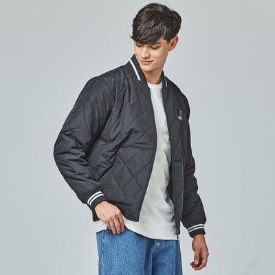 KANGOL袋鼠保暖鋪棉外套-黑2