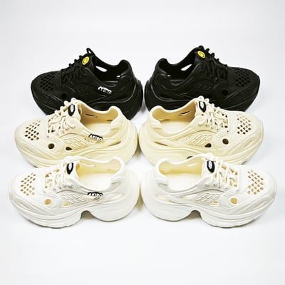 【買1送1】AKIBO輕量透氣老爹鞋-經典黑(女款、6公分厚底增高、一體成型、輕量、耐走、防水) / 內附AKIBO品牌鞋扣1個。現在買再送鞋扣組(不挑款)16