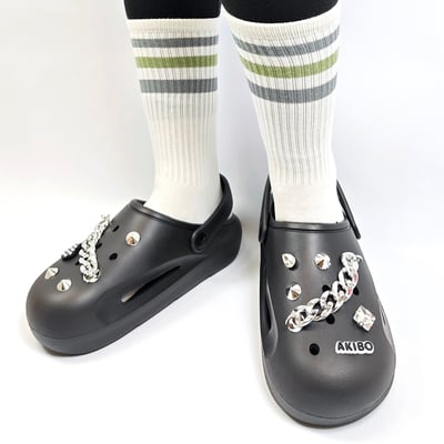 AKIBO搖滾甜心款洞洞鞋扣 (十件組)7