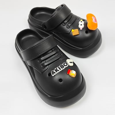 AKIBO微笑晨光款洞洞鞋扣 (五件組)