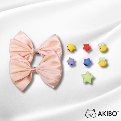 AKIBO多彩星星款洞洞鞋扣 (九件組)1