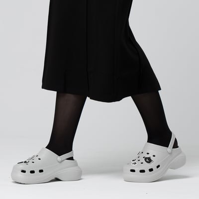 【買1送1】AKIBO厚底洞洞鞋-質感灰(女款、6公分厚底增高、寬楦、輕量、兩穿、防水) / 內附AKIBO品牌鞋扣1個。現在買再送鞋扣組(不挑款)16