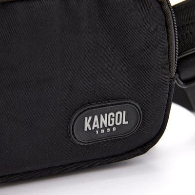 KANGOL袋鼠側背尼龍相機包-黑(男女共款)8