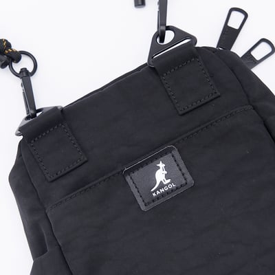 KANGOL水洗尼龍小側包-黑4