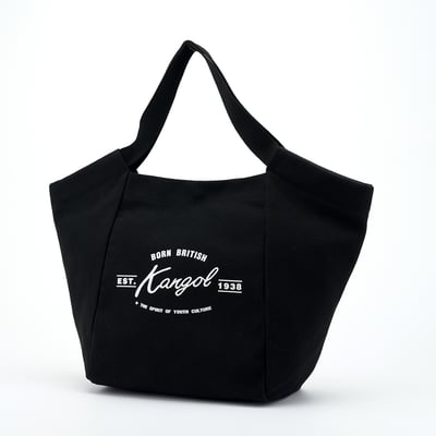 KANGOL帆布托特包-黑2