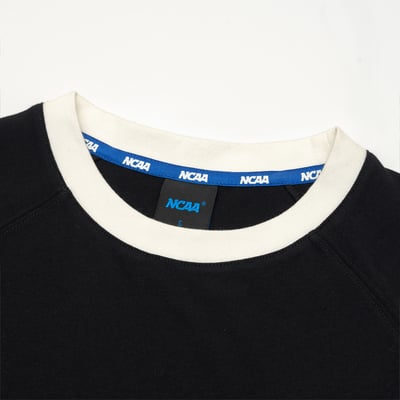 NCAA哈佛大學Harvard經典Logo拉克蘭袖洋裝-黑10