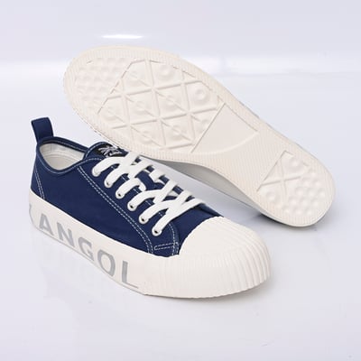 KANGO袋鼠男款帆布鞋-藍2