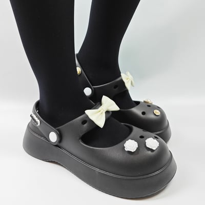 AKIBO典雅珍珠款洞洞鞋扣 (九件組)