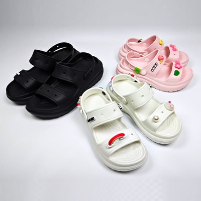 【買1送1】AKIBO千層洞洞鞋-櫻花粉(女款、耐走、兩穿、防水) / 內附AKIBO品牌鞋扣1個。現在買再送鞋扣組(不挑款)18