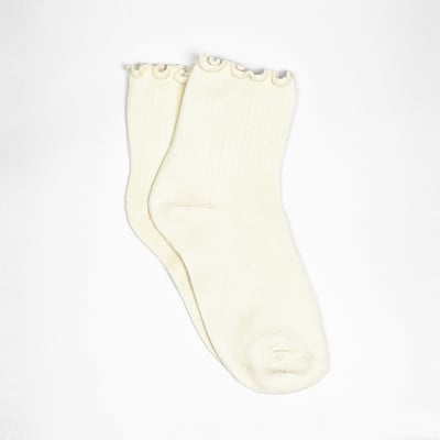 AKIBO氣質捲邊短筒襪(三件組)-女款4