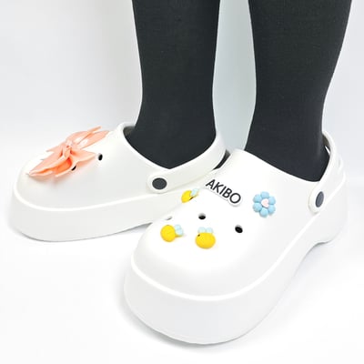 AKIBO蜜蜂蝴蝶款洞洞鞋扣 (六件組)