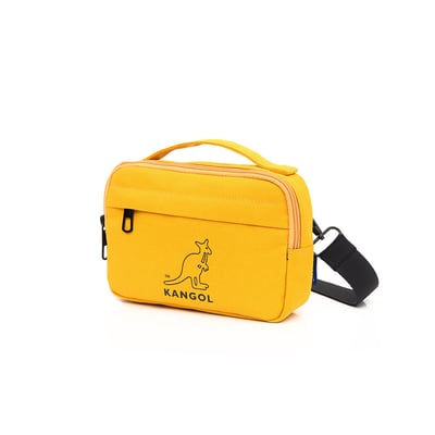 KANGOL袋鼠多彩小側包-黃2