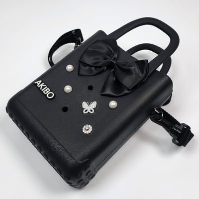 AKIBO珍珠蝴蝶款洞洞鞋扣 (六件組)