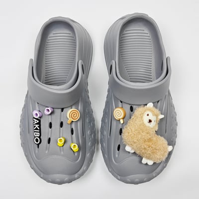 AKIBO羊駝小鞋款洞洞鞋扣(七件組)