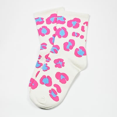 AKIBO粉漾甜心樂園中筒襪(三件組)-女款